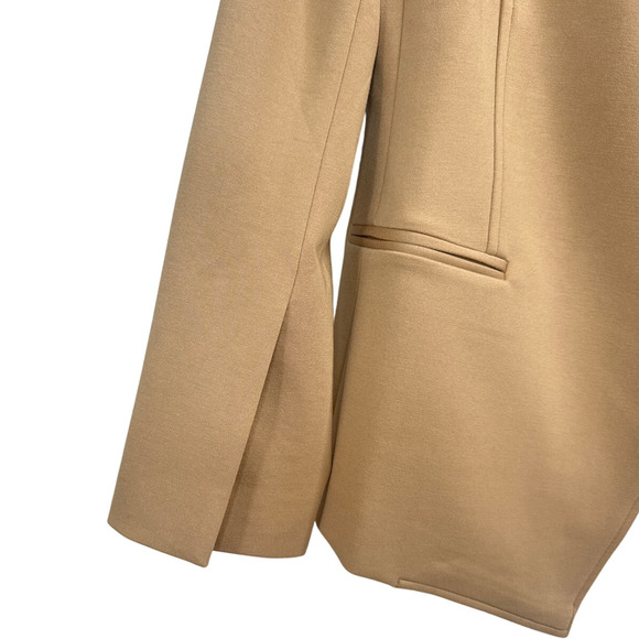 Spanx Perfect Asymmetrical Tailored Blazer In Toffee  Women’s Size Large New - Picture 6 of 9